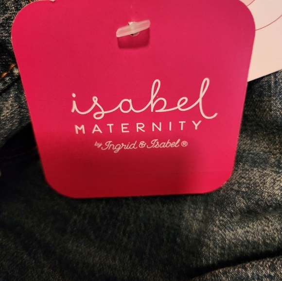 Isabel Maternity denim shorts pre pregnancy size 14/32 crossover panel denim - Picture 7 of 7